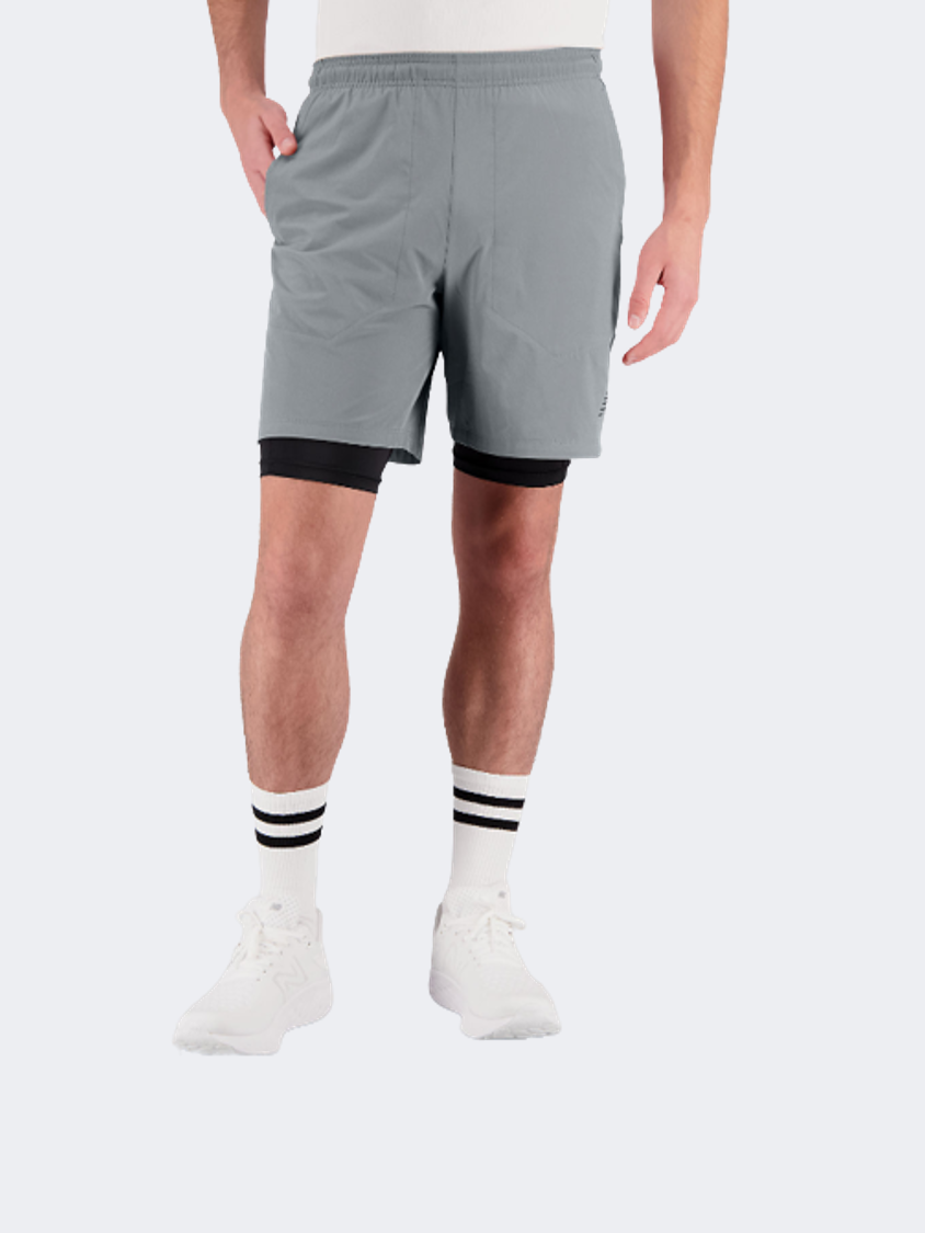 New Balance R.W.Tech 7 Inch 2-In-1 Men Training Short Aluminum