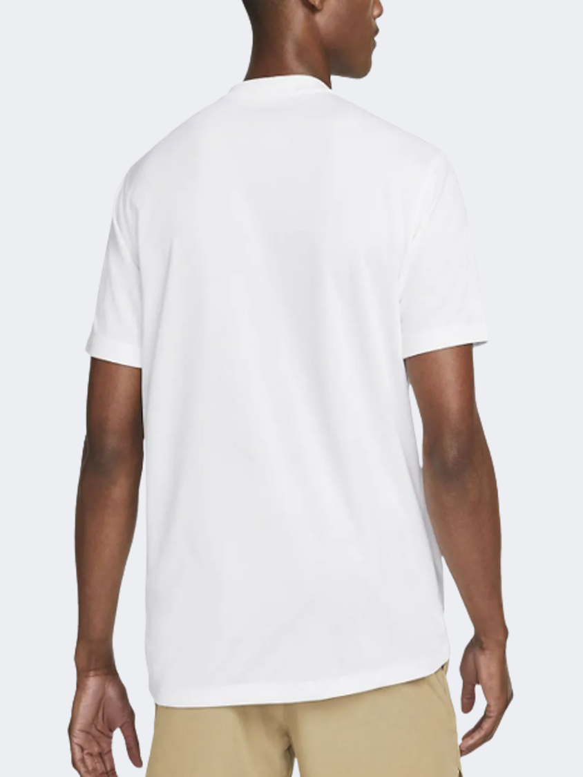 Nike Court Dri-Fit Men Tennis Polo Short Sleeve White/Black