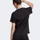 Adidas Floral Graphic Women Sportswear T-Shirt Black