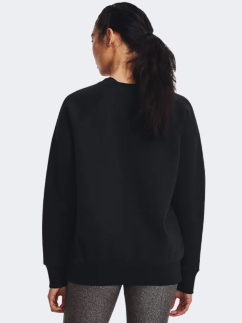 1379508-001 Ua Rival Fleece Crew Black White