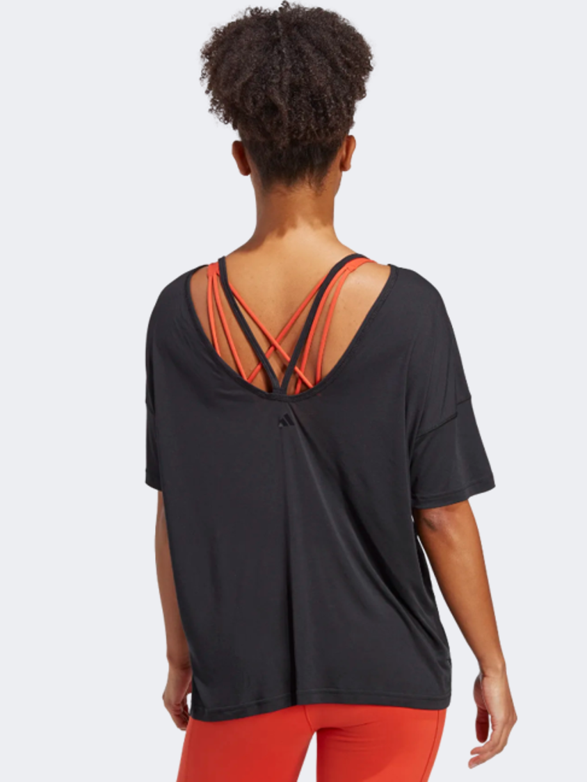 Adidas Yoga Studio Oversized Women Training T-Shirt Black