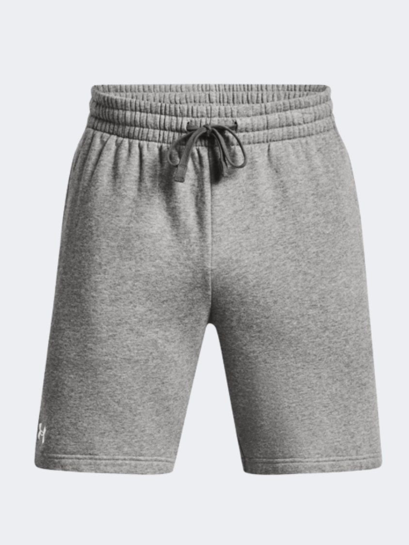 شورت نمط حياة للرجال Under Armour Rival Fleece بلون كاستلروك/أبيض