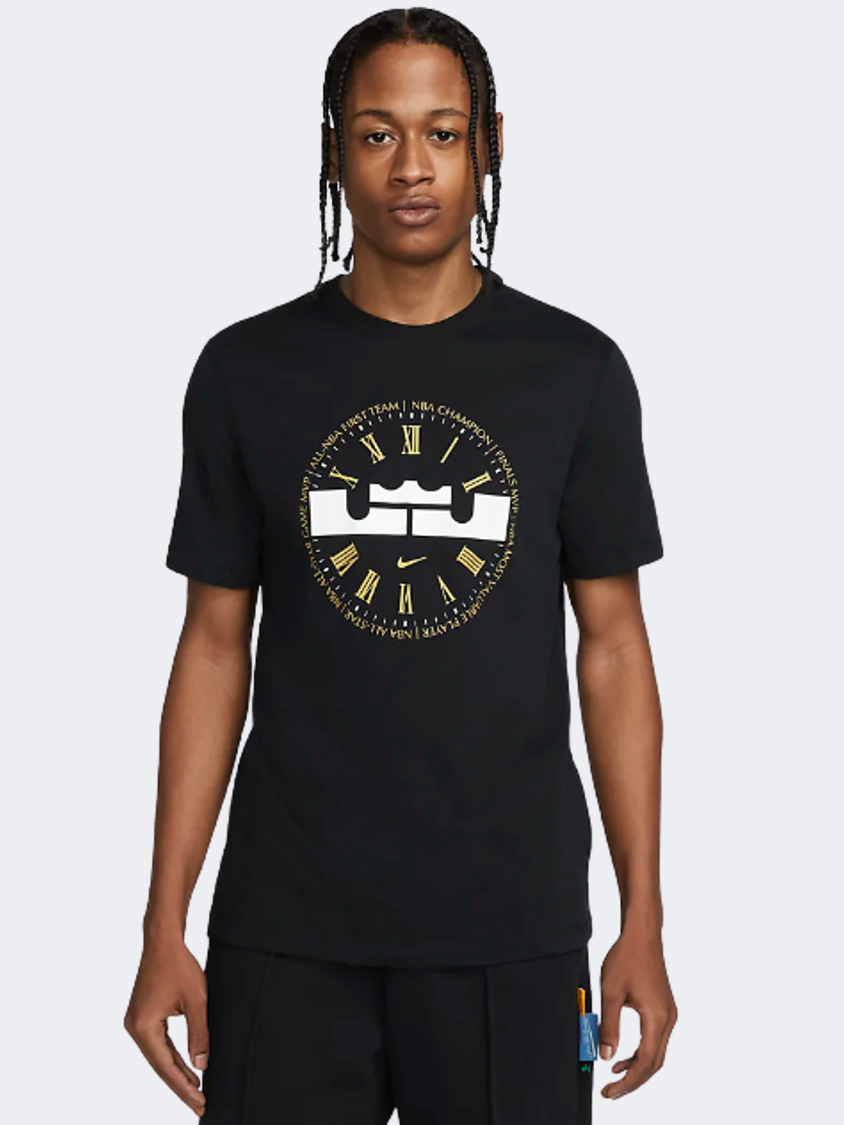 Nike Lebron Dri-Fit Men Basketball T-Shirt Black