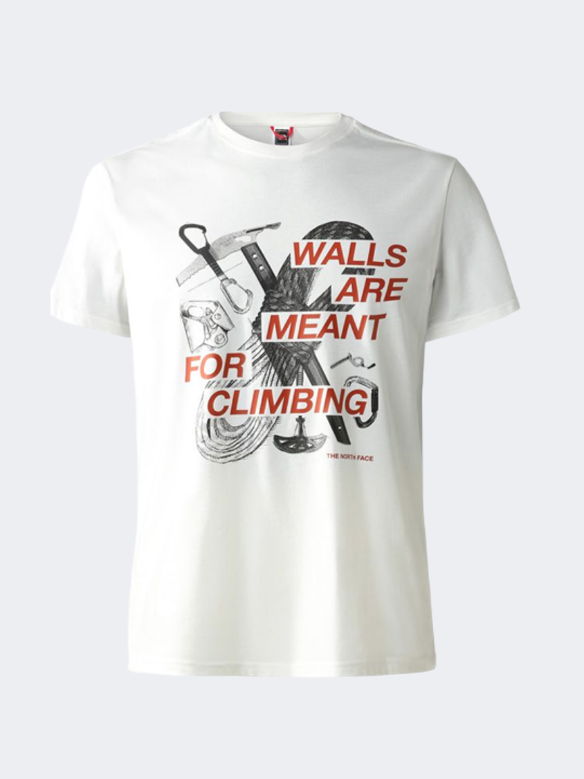 The North Face Outdoor S/S Graphic  Men Lifestyle T-Shirt White