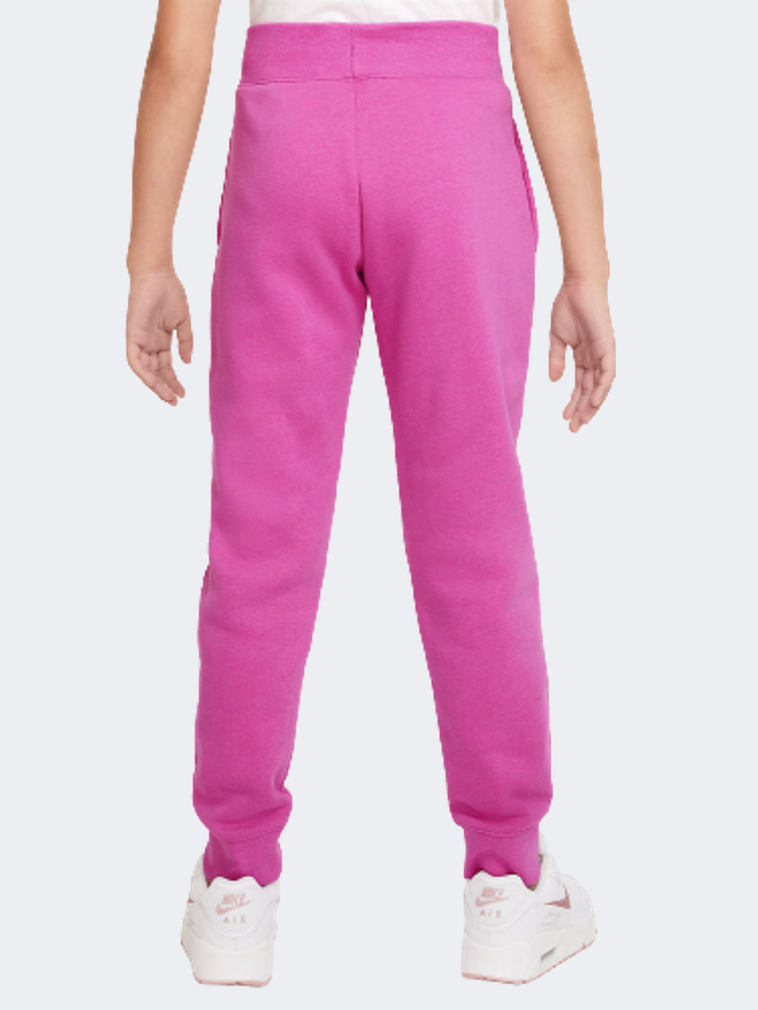 Nike Sportswear Club Fleece Girls Lifestyle Pant Fuchsia/White
