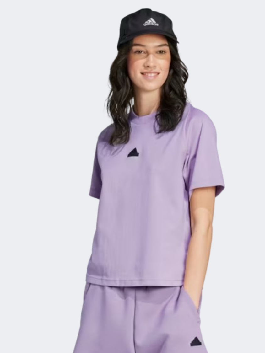 Adidas Z N E Women Sportswear T-Shirt Preloved Fig