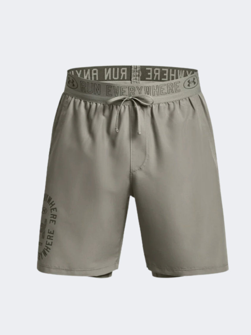 Under Armour Run Everywhere Men Running Short Grove Green/White