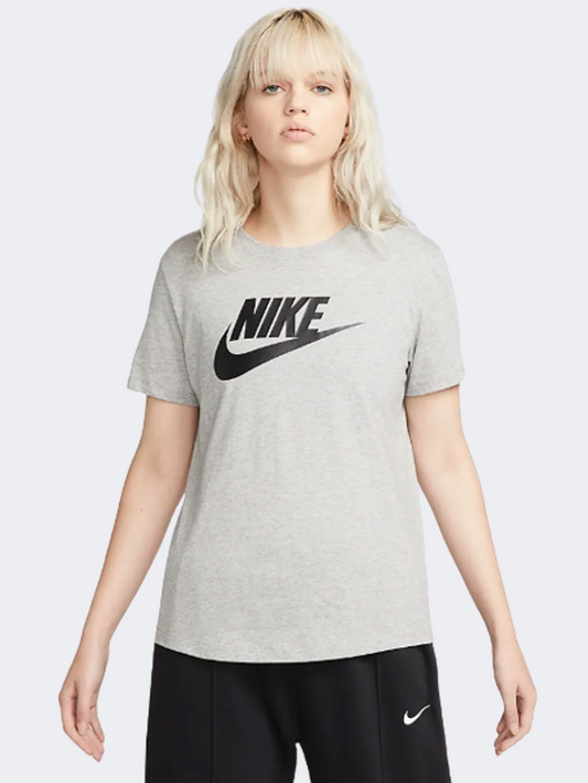 Nike Sportswear Essentials Women Lifestyle T-Shirt Grey/Black
