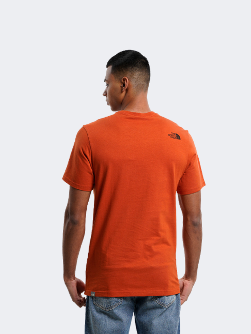 The North Face Mountain Line Men Lifestyle T-Shirt Orange