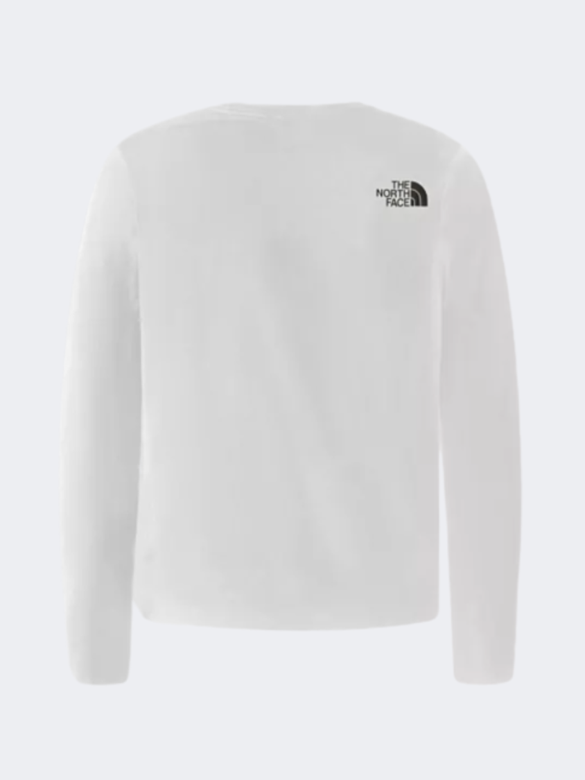 The North Face Teen Graphic Kids Lifestyle Long Sleeve White/Black