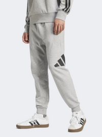 Adidas بنطال رياضي رجالي Essentials Big Logo French Terry Joggers رمادي متوسط/أسود