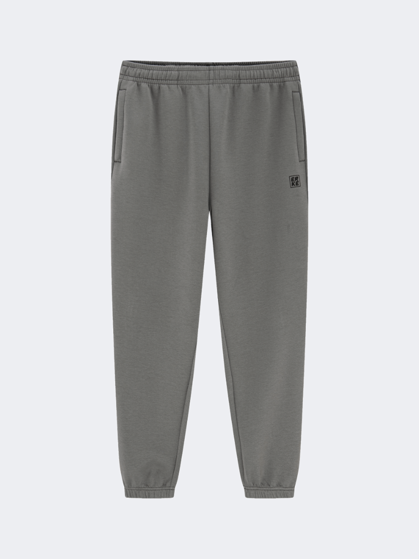 بنطال Lifestyle للرجال من Erke محبوك قصير رمادي