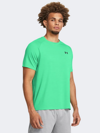 Under Armour تيك تكتشر تيشيرت تدريب رجالي أخضر فيبور/أسود