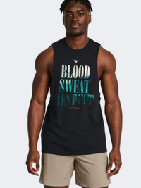Under Armour Project Rock Bsr Payoff Men Training Tank Black/Turquoise