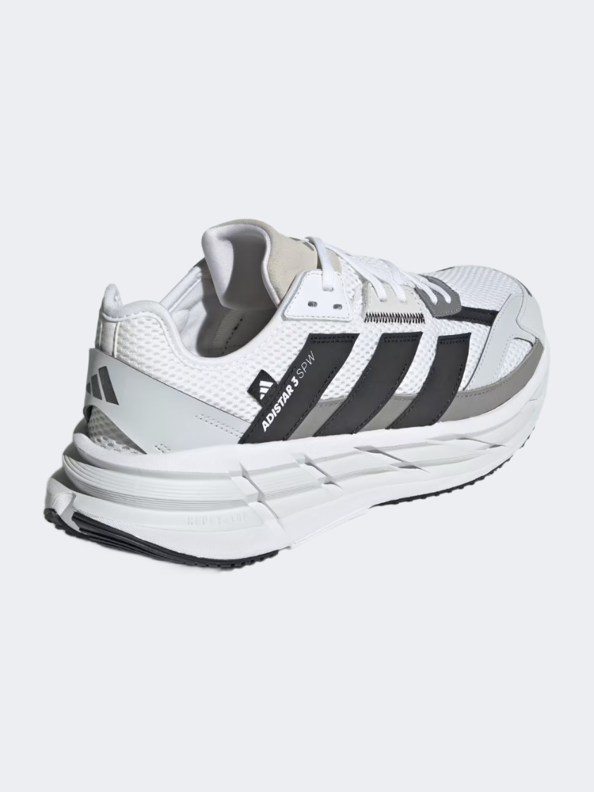 أحذية أديداس أديستار 3 للرجال للملابس الرياضية أبيض/أسود/رمادي