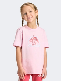 Adidas Little-Girls Sportswear T-Shirt Clear Pink