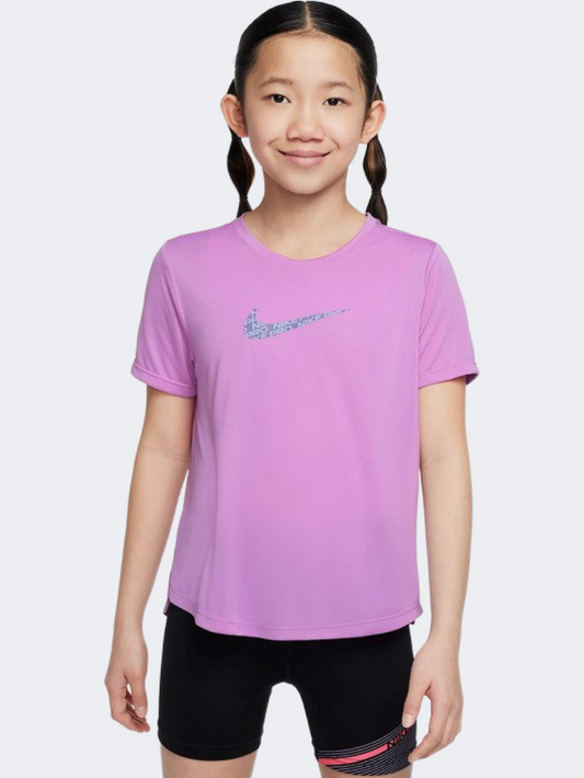 Nike One Classic Girls Training T-Shirt Fuchsia