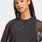 Adidas Soft Lux Mesh Women Sportswear T-Shirt Black
