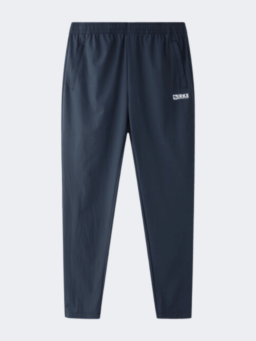 Erke Knitted Men Tennis Pant Dark Blue