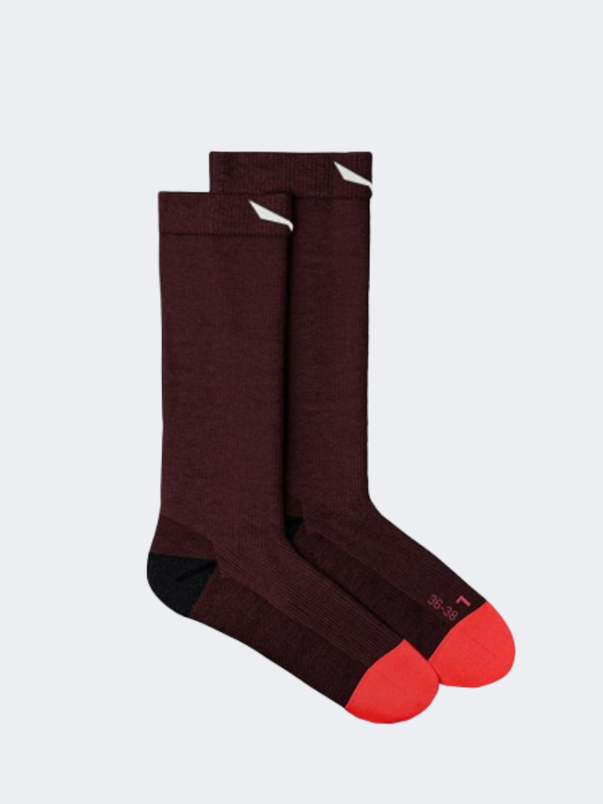 Salewa Mountain Trainer Merino Women Hiking Sock Red Syrah