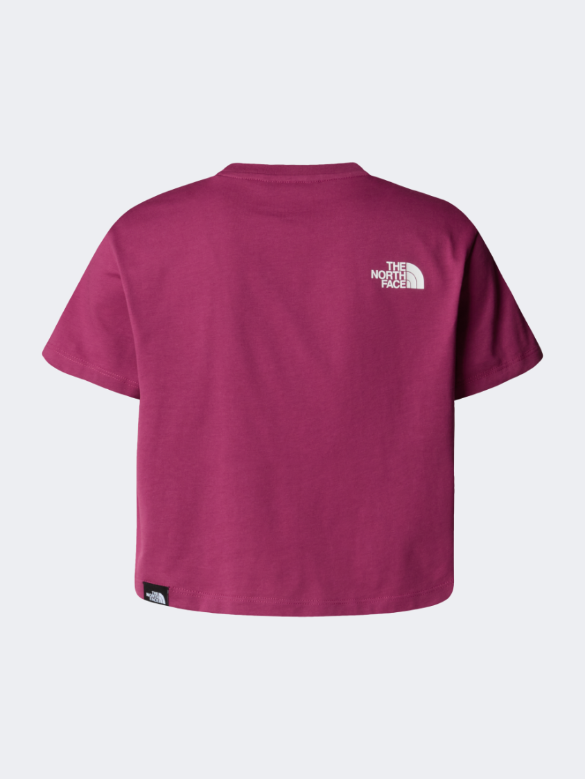 The North Face Crop Easy Girls Lifestyle T-Shirt Cyber Berry