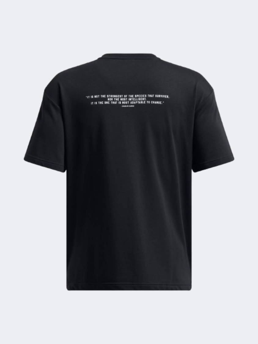 Under Armour Project Rock Terry Q3 Men Training T-Shirt Black/White