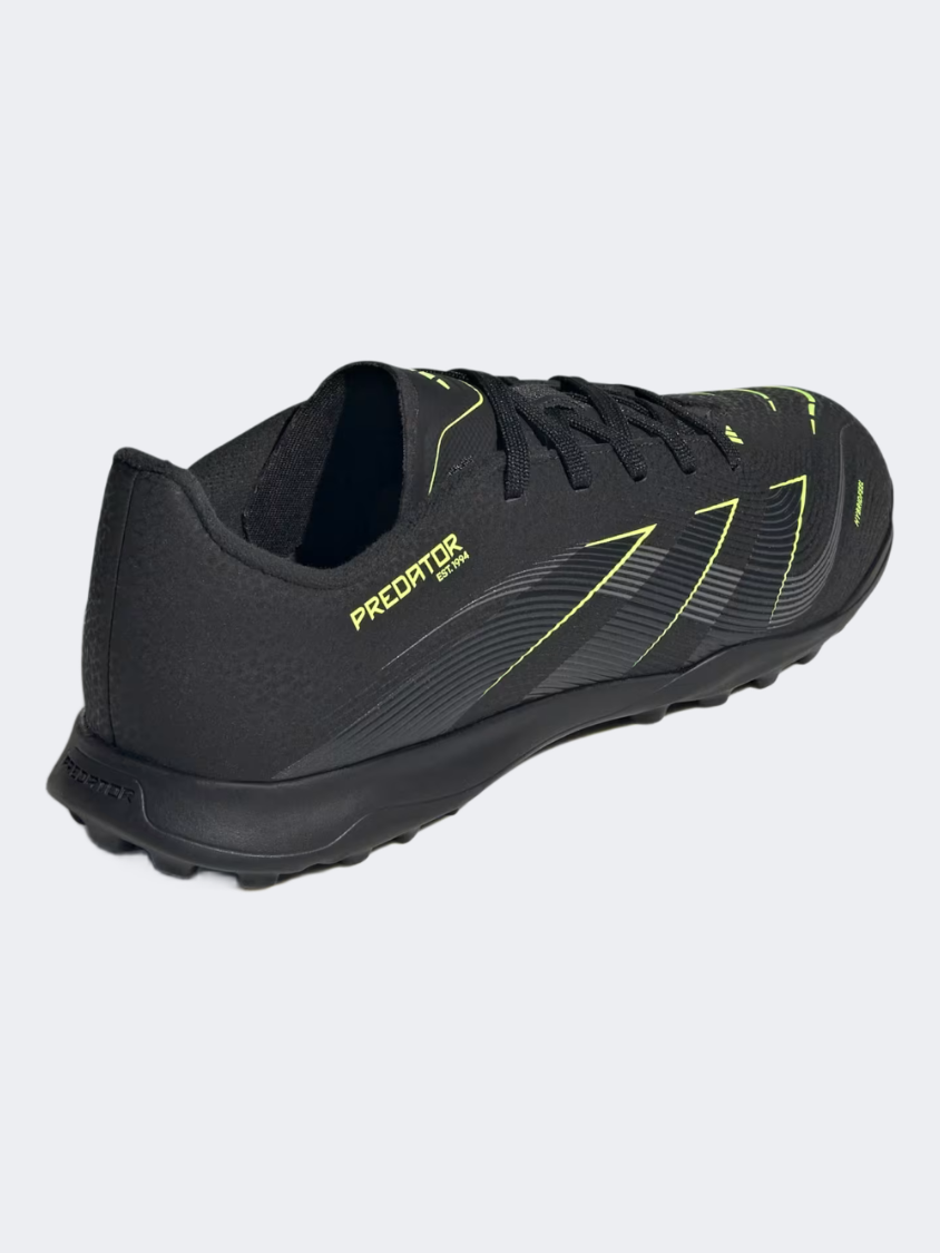 Adidas Predator League Turf Cleats Kids Football Shoes Black/Carbon/Lemon