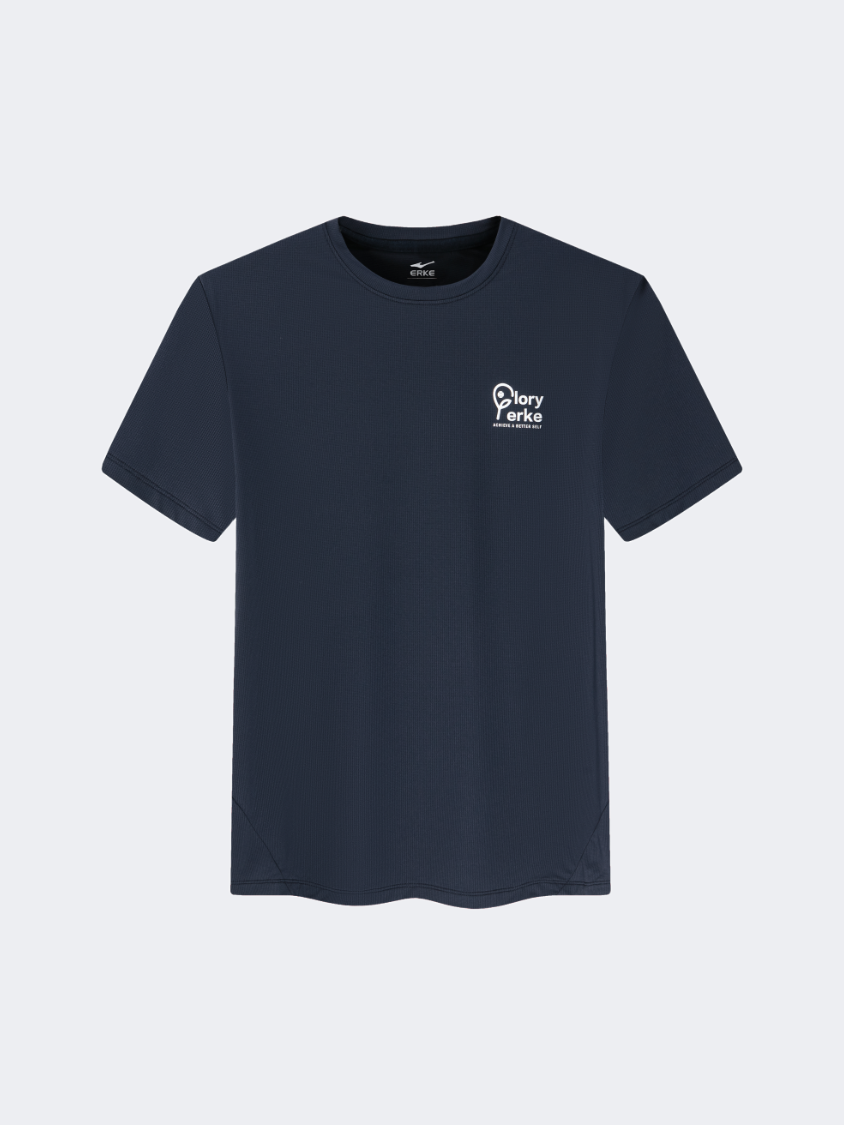 Erke Men Tennis T-Shirt Dark Blue