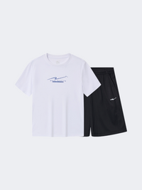 Erke Tricot Kids-Boys Running Set White/Navy