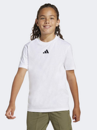 Adidas Essentials Kids Unisex Sportswear T-Shirt White/Black