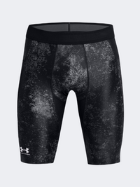 Under Armour Heatgear Isochill Printed شورت تدريب رجالي أسود/أبيض