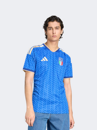 تيشيرت كرة قدم رجالي Adidas Italy 26 Home أزرق جريء