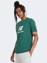 تيشيرت نمط حياة رجالي بشعار رياضي New Balance Sport Essential أخضر نايتواتش
