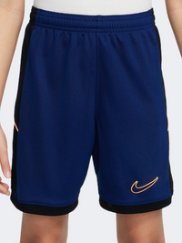شورت كرة قدم أولاد Nike Academy 25 7 إنش أزرق/أسود/برتقالي