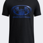 Under Armour Glitch Lockertag Boys Training T-Shirt Black/Blue