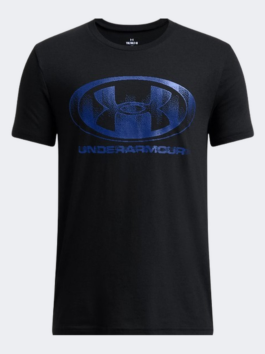 Under Armour Glitch Lockertag Boys Training T-Shirt Black/Blue