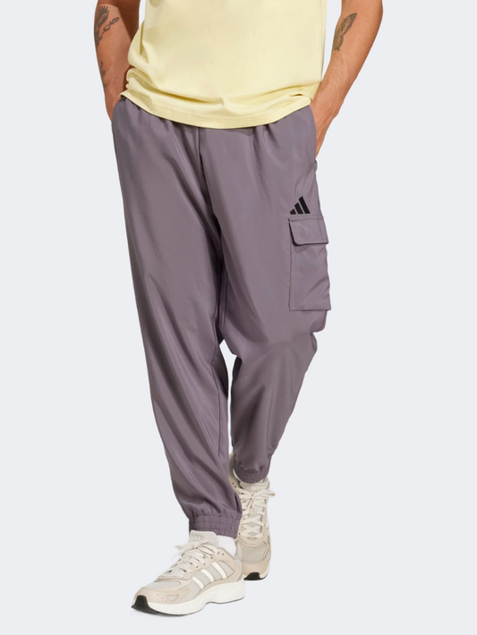 Adidas Essentials Small Logo Men Sportswear Pant Grey Strata/Black