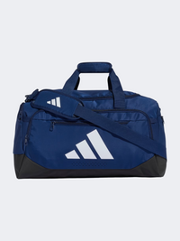 حقيبة دفل صغيرة للرجال من Adidas للتدريب باللون الأزرق الداكن/الأبيض