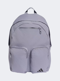حقيبة ظهر Adidas للجنسين من مجموعة Sportswear Essentials للعودة إلى الحرم الجامعي بلون سليت/أسود