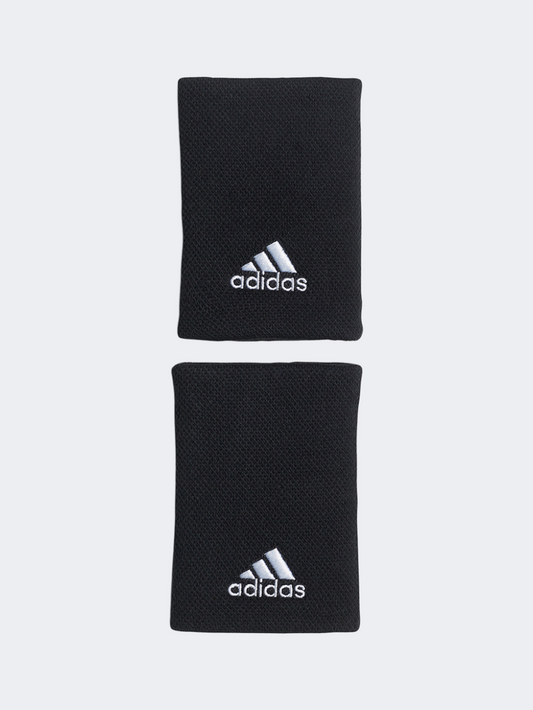 Adidas Tennis Wrist Large Unisex Tennis Band Black/White Hd7321