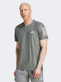 Adidas Own The Run Men Running T-Shirt Grey/White