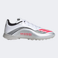 Adidas F50 Messi League Turf Kids Football Shoes White/Red/Silver