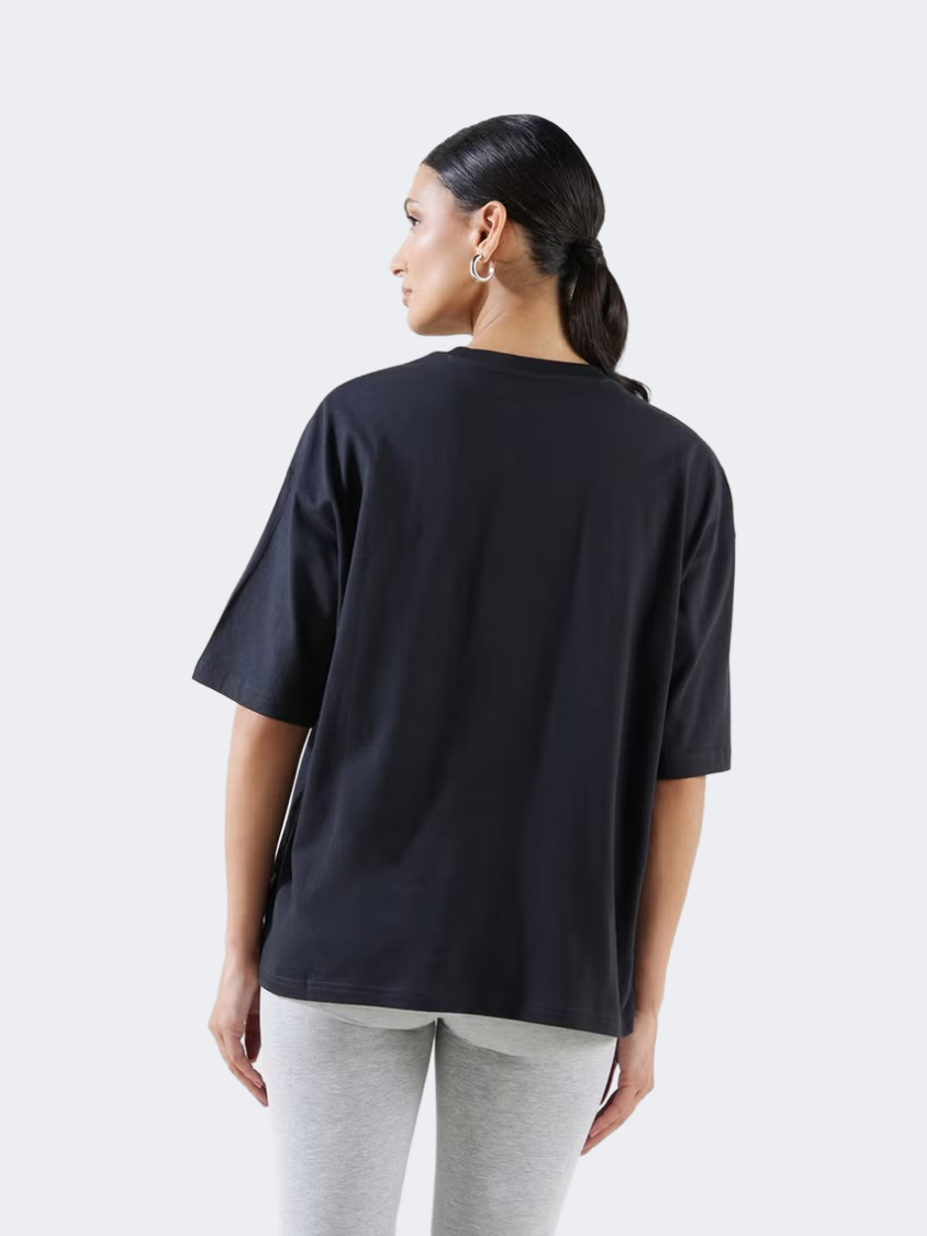 New Balance Sport Jersey Oversized Women Lifestyle T-Shirt Black