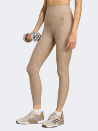 Adidas Optimé Aop Full-Length Women Training 7/8 Tight Chalky Brown