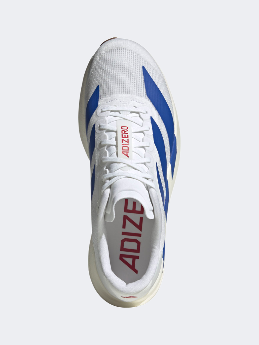 Adidas Adizero Evo Men Running Shoes White/Blue/Ruby