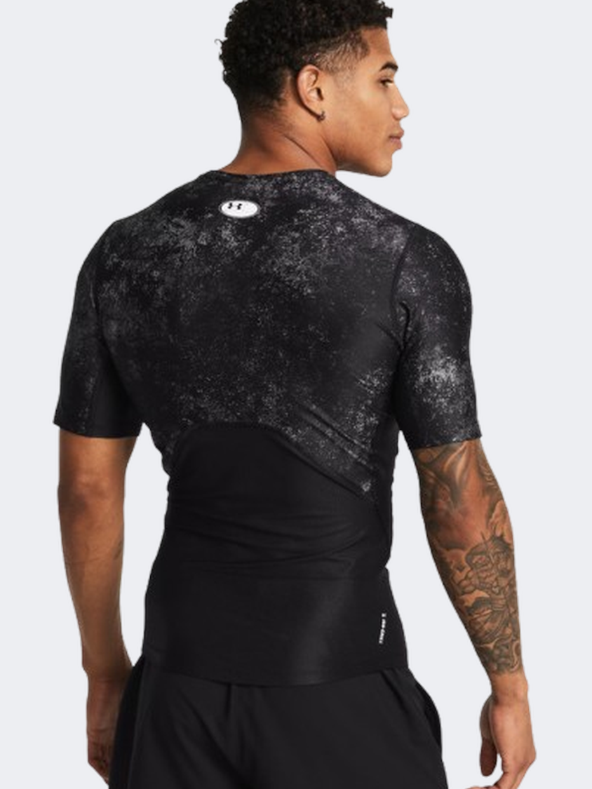 Under Armour Heatgear Isochill Printed Men Training T-Shirt Black/White