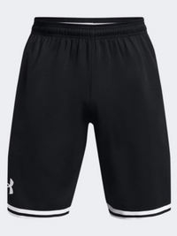 شورت كرة سلة رجالي Under Armour Perimeter أسود/أبيض