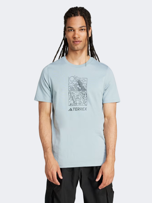 Adidas Wild Men Outdoor T-Shirt Magic Grey Met
