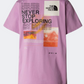 The North Face Foundation Mountain Simple Graphic Women Hiking T-Shirt Mineral Purple