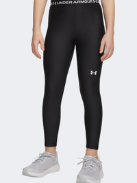 بنطال تدريبي ضيق للبنات Heatgear من Under Armour باللون الأسود